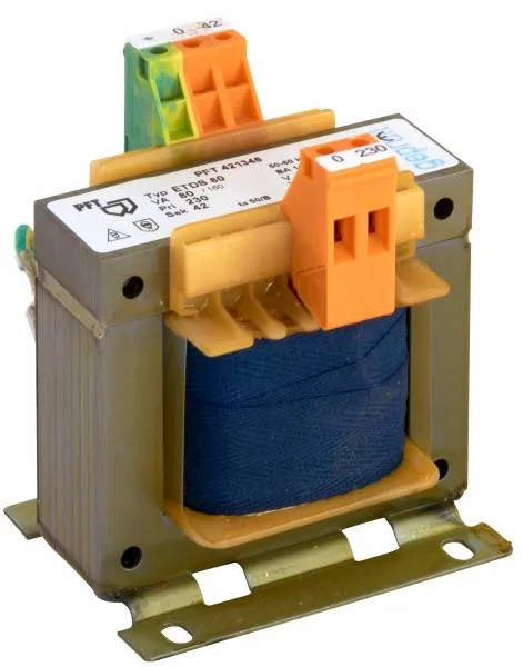 Steuertrafo 230V-42V 80VA o. Sicherung