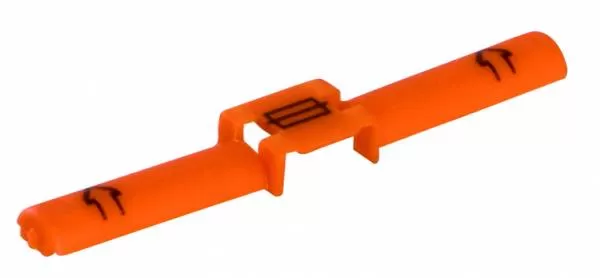 Sicherungseinsatzhalter eckig/orange
